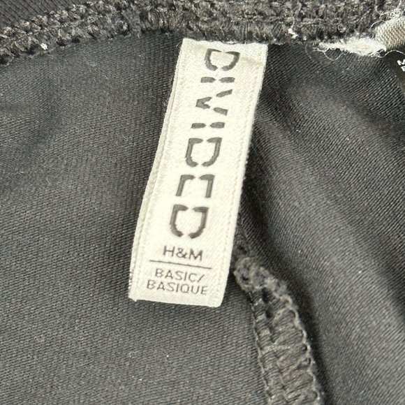 H&M Divided Leggings Womens Black Compression - Picture 2 of 10